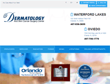 Tablet Screenshot of orlandodermatologycenter.com
